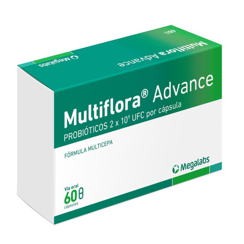 Multiflora Advance Probióticos 2x10⁹ UFC 60 Cápsulas