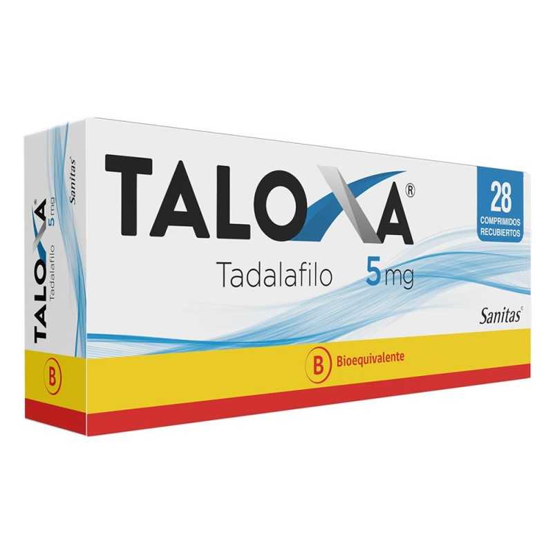 Taloxa 5 mg x 28 Comprimidos - Tadalafilo - Sanitas