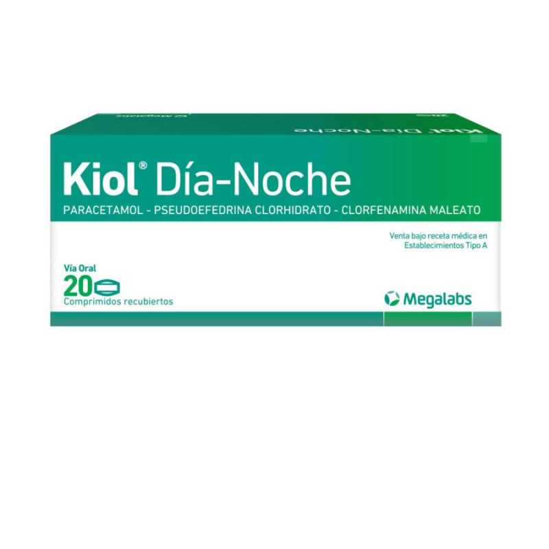 Kiol Día-Noche 555 mg x 20 Comprimidos - Paracetamol