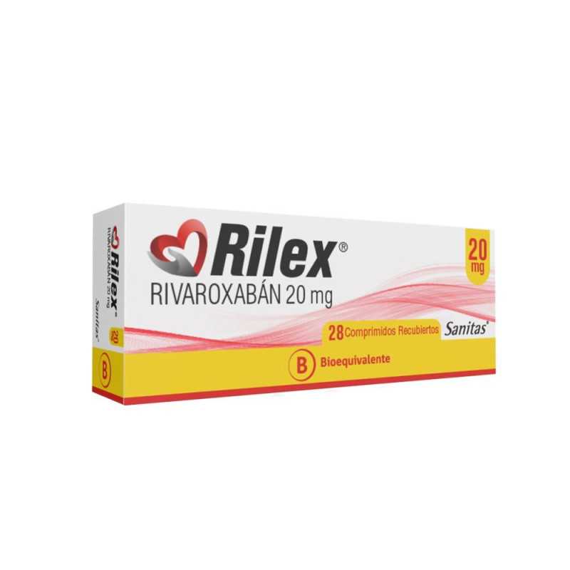 Rilex 20 mg x 28 Comprimidos - Rivaroxabán