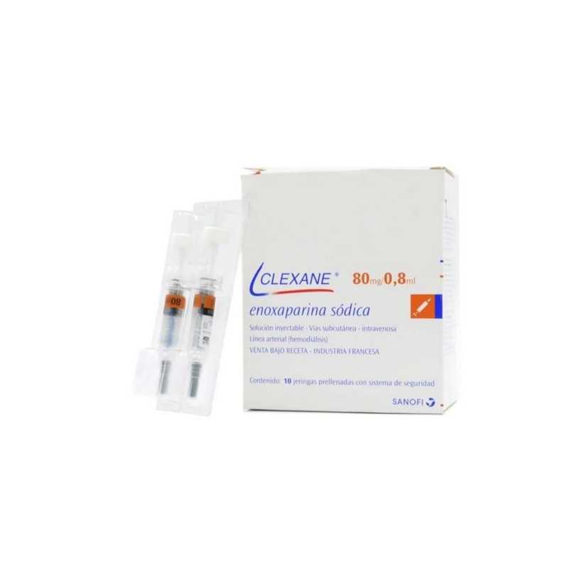 Clexane 80 mg/0.8 mL x 10 Jeringas - Enoxaparina Sódica