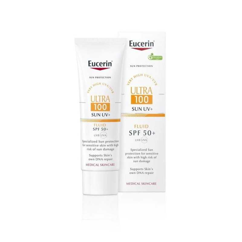 Eucerin Ultra 100 Fluid Cream Facial FPS 50+ 80 ml - Protector Solar