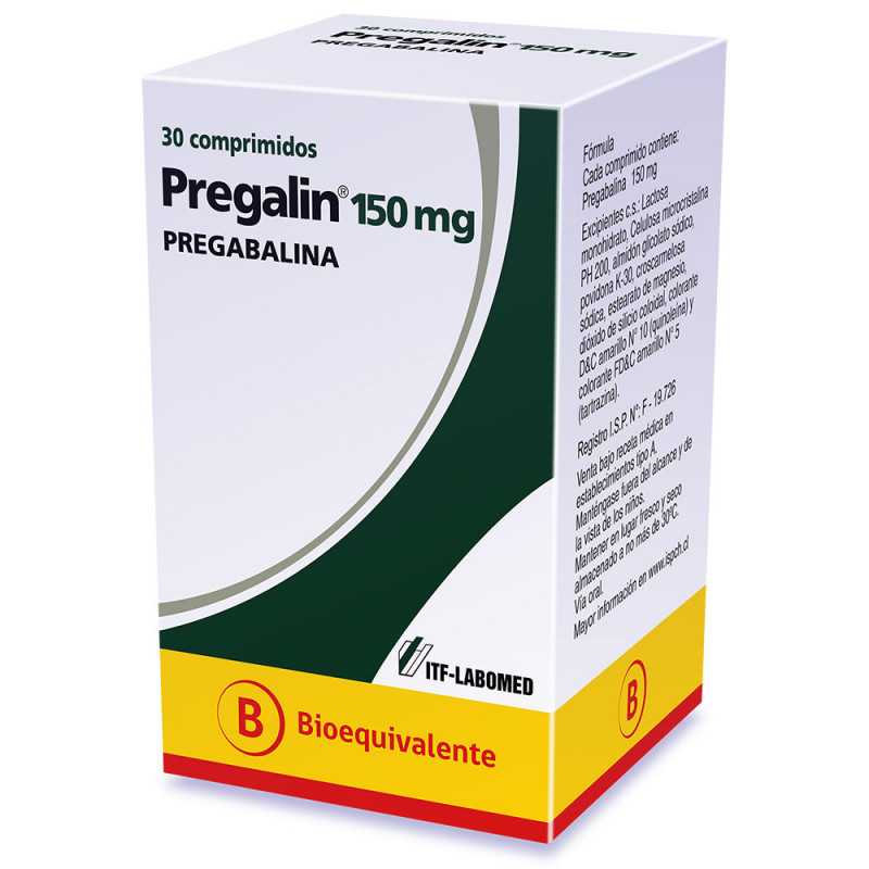 Pregalin 150 mg x 30 Comprimidos - Pregabalina