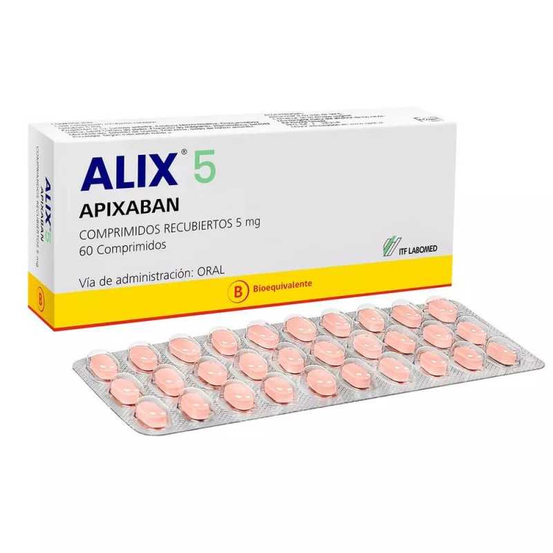 Alix 5 mg x 60 Comprimidos Recubiertos - Apixaban