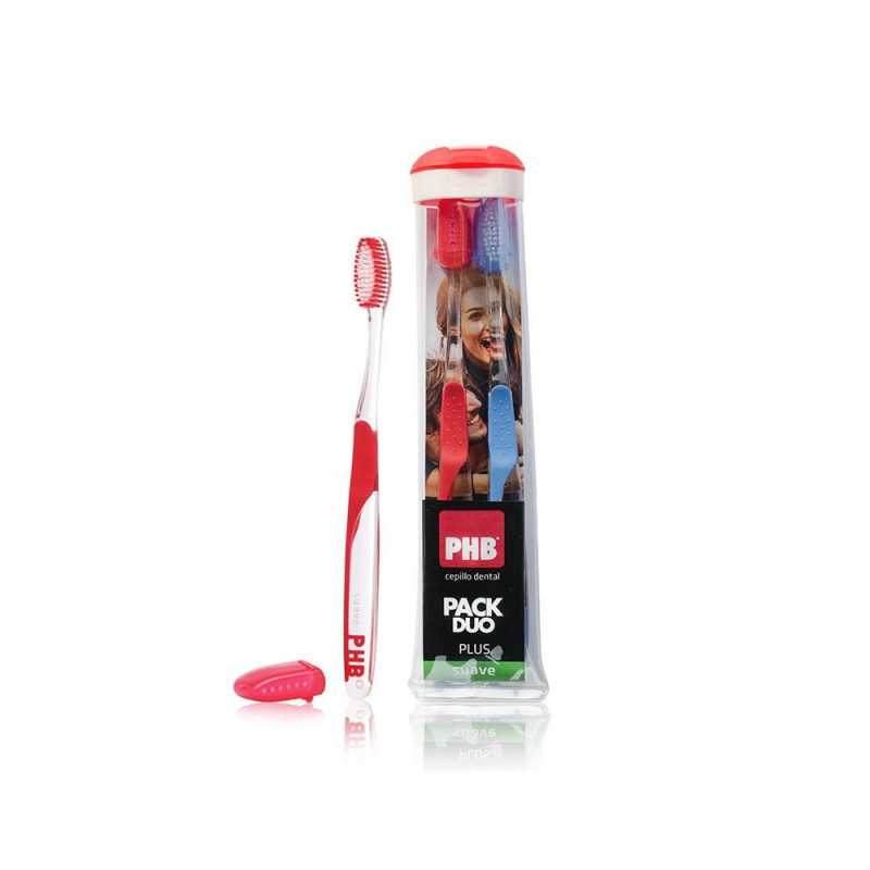 PHB Pack Duo Plus Suave Cepillos x 2 + Estuche