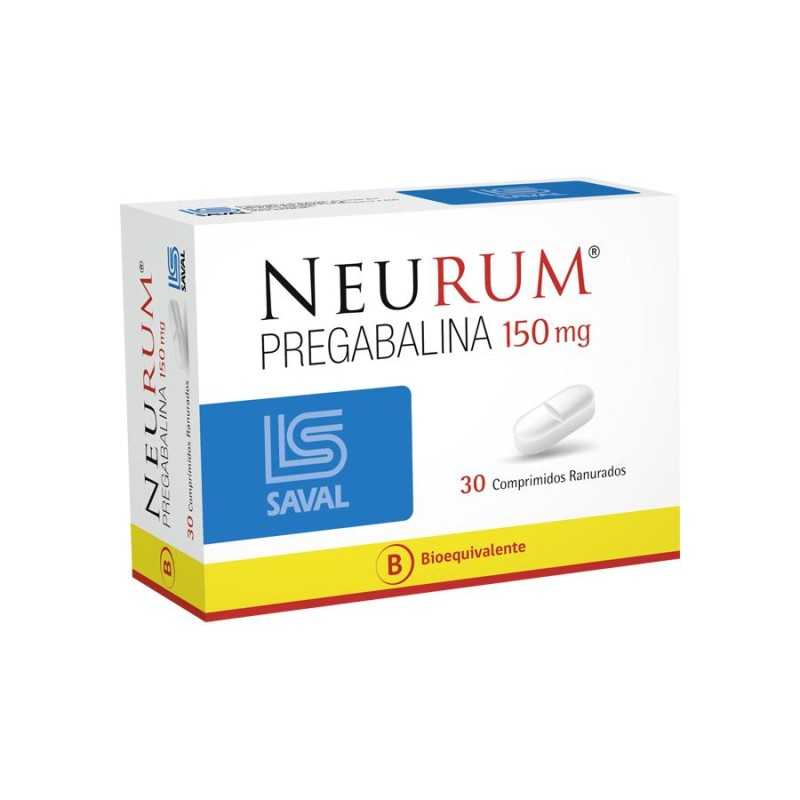 Neurum 150 mg x 30 Comprimidos Ranurados - Pregabalina