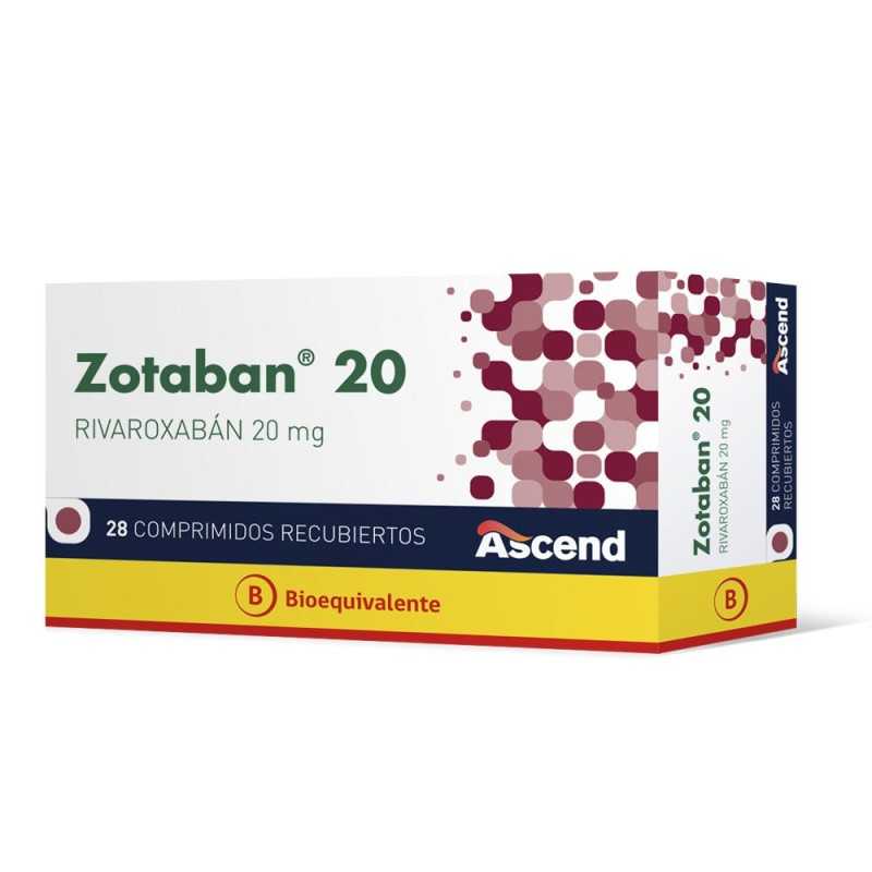 Zotaban 20 mg x 28 Comprimidos - Rivaroxabán