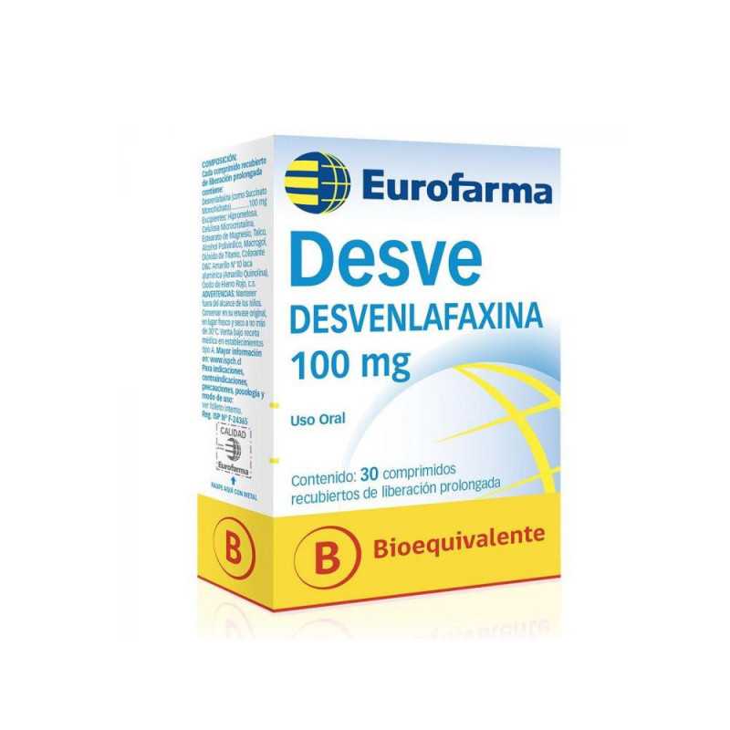 Desve Desvenlafaxina 100 mg x 30 Comprimidos - Eurofarma