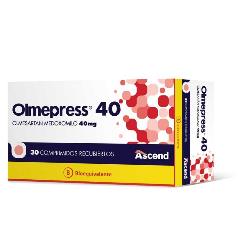 Olmepress 40 mg x 30 Comprimidos Recubiertos - Olmesartán Medoxomilo