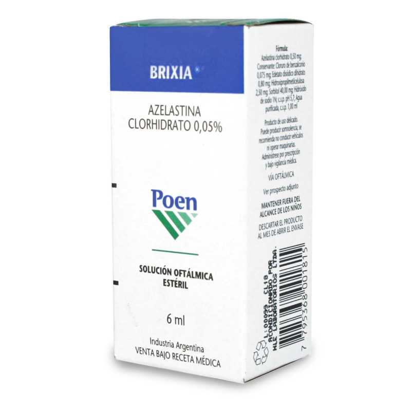 Brixia 0,05 % x 6 ml Solución Oftálmica - Azelastina Clorhidrato