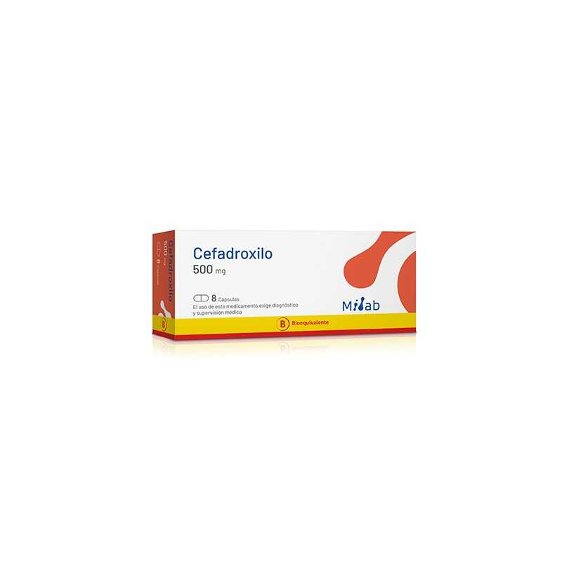Cefadroxilo 500 mg x 8 Cápsulas - Mintlab