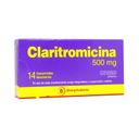 Claritromicina 500 mg x 14 comprimidos. (Chemopharma)