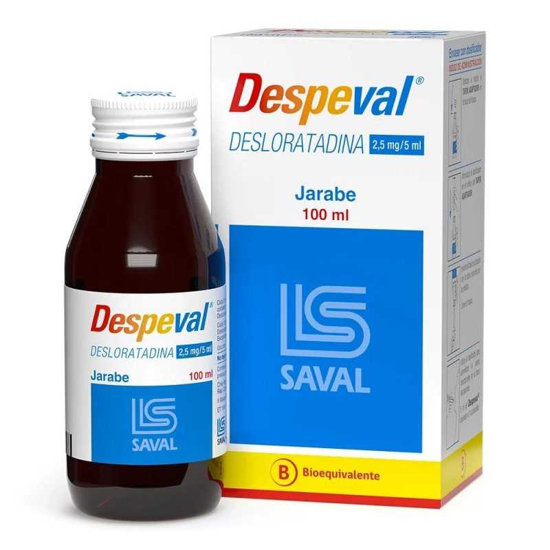 Despeval 2,5 mg/5 ml Jarabe 60 ml - Desloratadina
