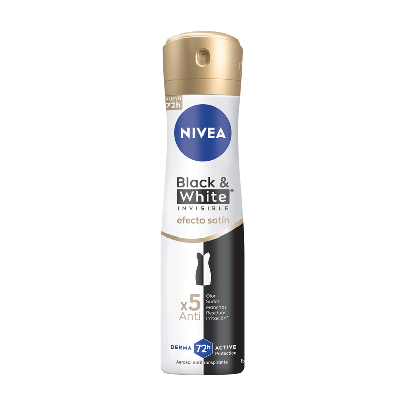 Nivea Invisible Black & White 150 ml Desodorante Spray - Antitranspirante