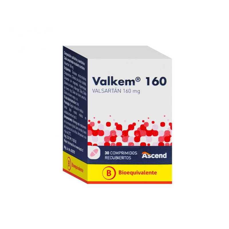 Valkem 160 mg x 30 Comprimidos - Valsartán