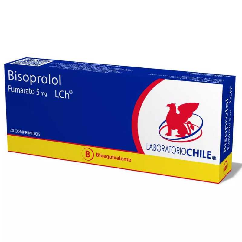 Bisoprolol 5 mg x 30 Comprimidos - Laboratorio Chile