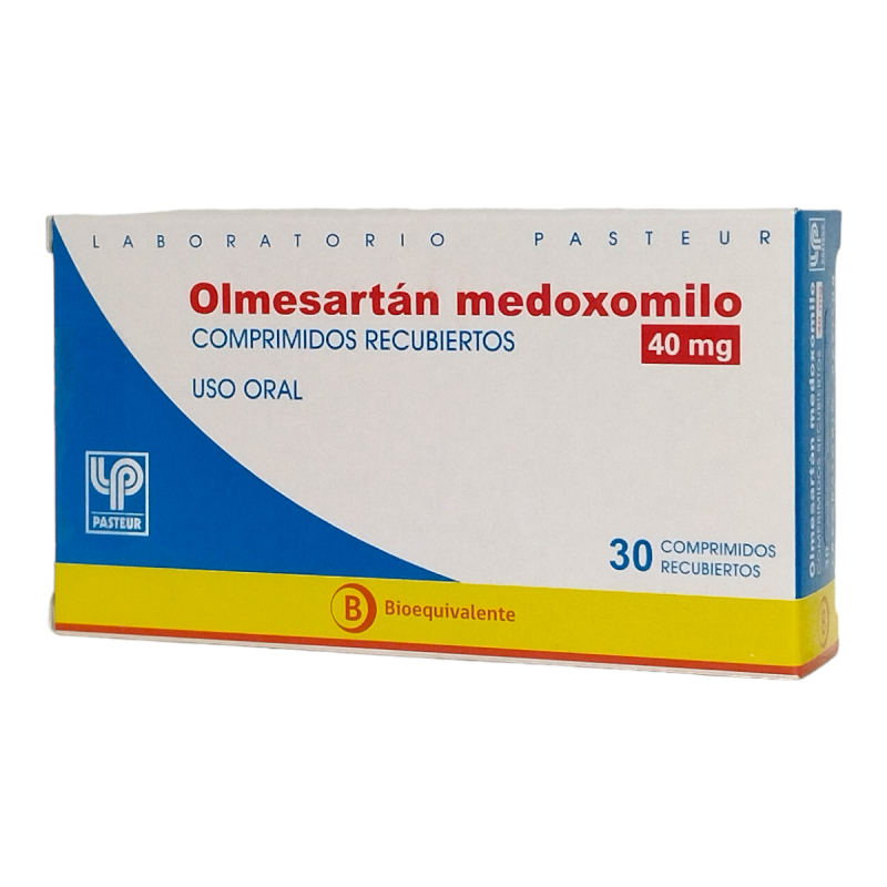 Olmesartán Medoxomilo 40 mg x 30 Comprimidos - Laboratorio Pasteur