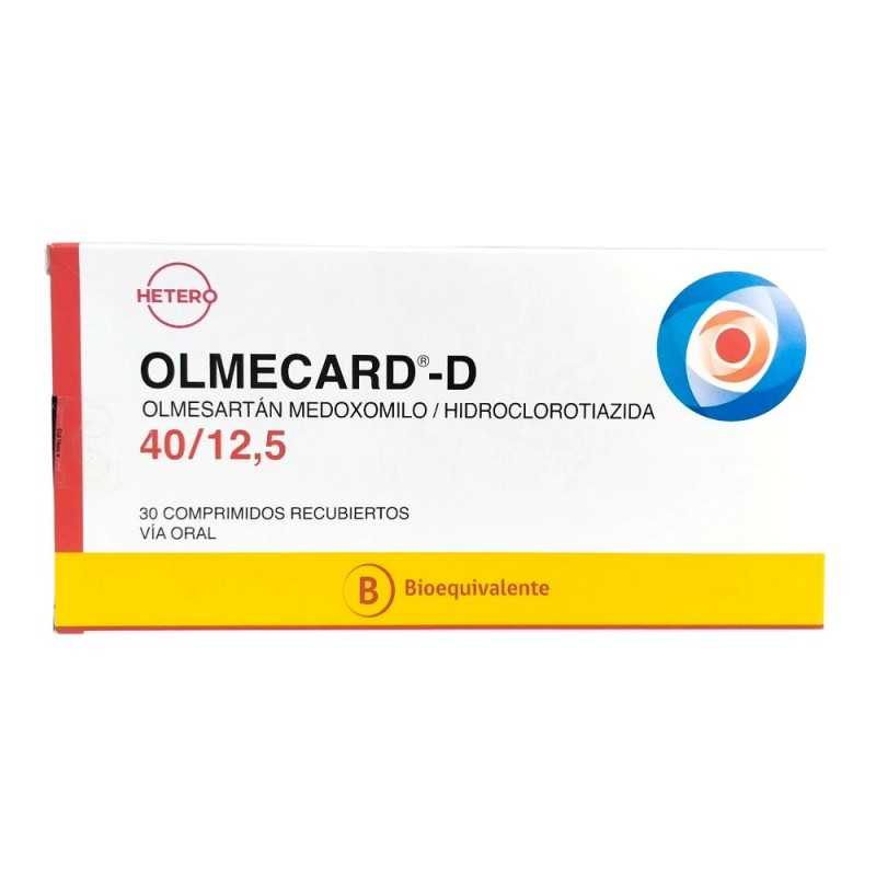 Olmecard-D 40/12.5 mg x 30 Comprimidos - Olmesartán + Hidroclorotiazida