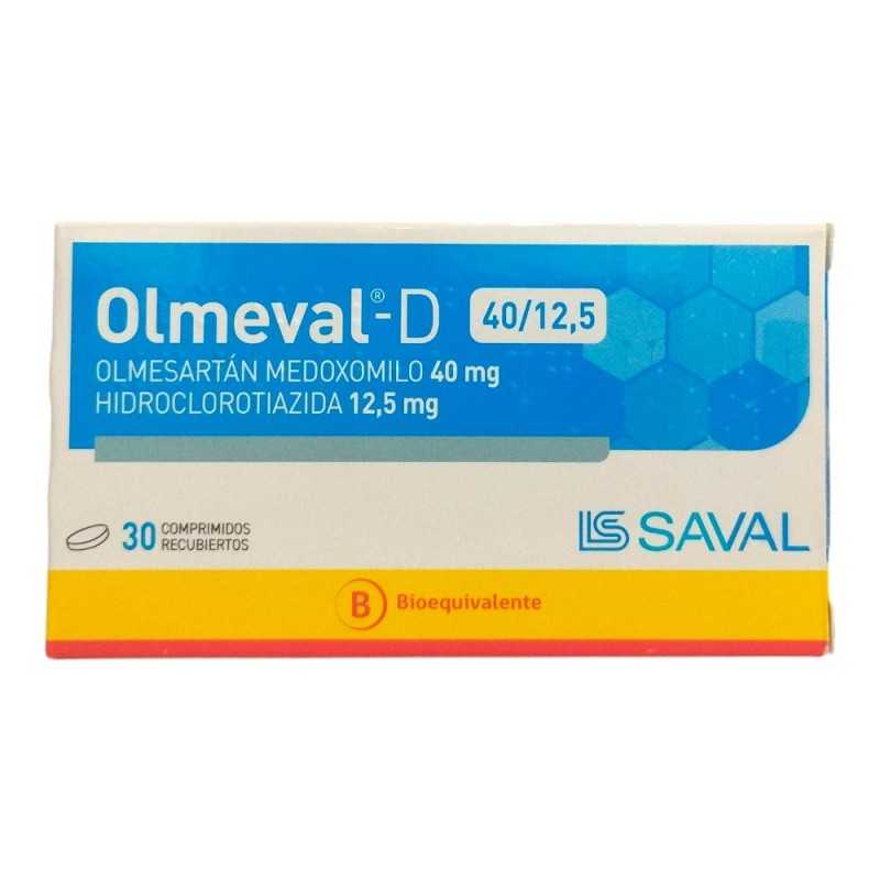 Olmeval D 40/12,5 mg x 30 Comprimidos - Olmesartán + Hidroclorotiazida
