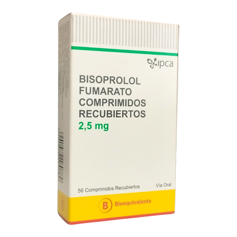 Bisoprolol Fumarato 2.5 mg x 56 Comprimidos - Ipca