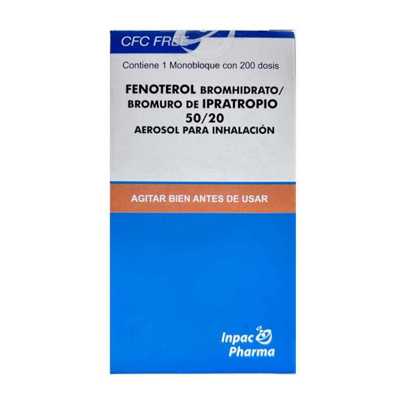 Inpac Pharma Fenoterol/Ipratropio 50/20 mcg Aerosol x 200 dosis