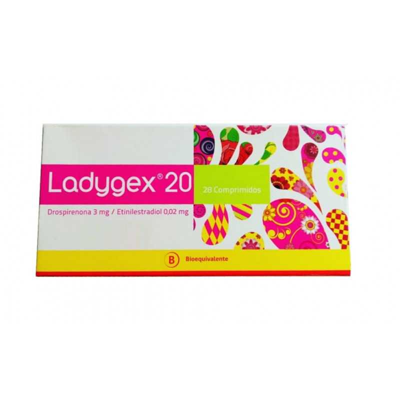Ladygex 20 3 mg/0.02 mg x 28 Comprimidos - Drospirenona + Etinilestradiol