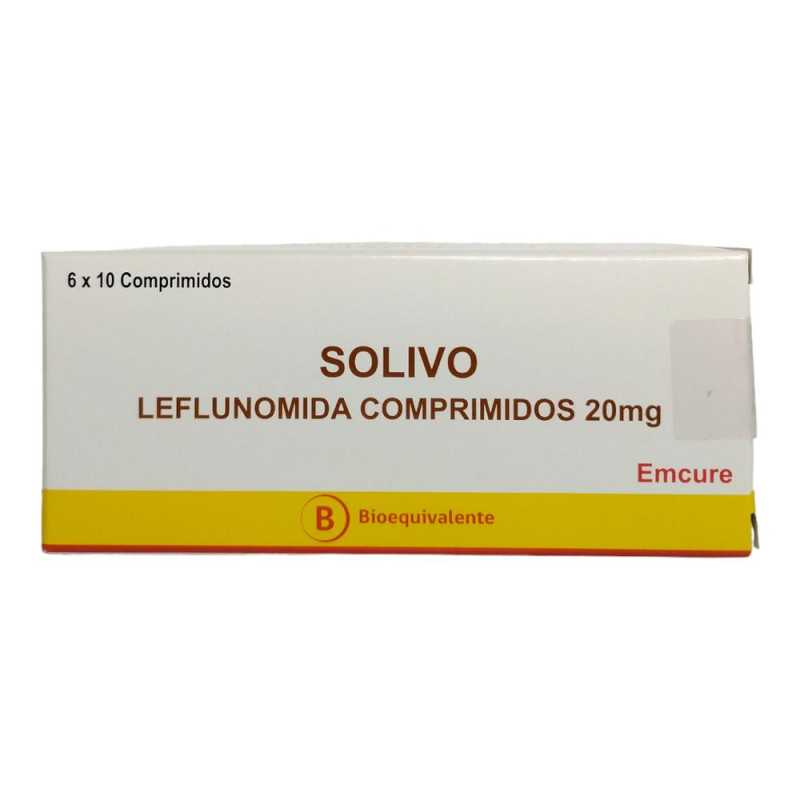 Solivo Leflunomida 20 mg x 60 Comprimidos - Bioequivalente