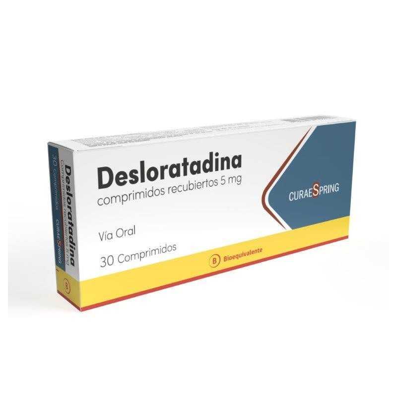 Desloratadina 5 mg x 30 Comprimidos Recubiertos - CuraeSpring