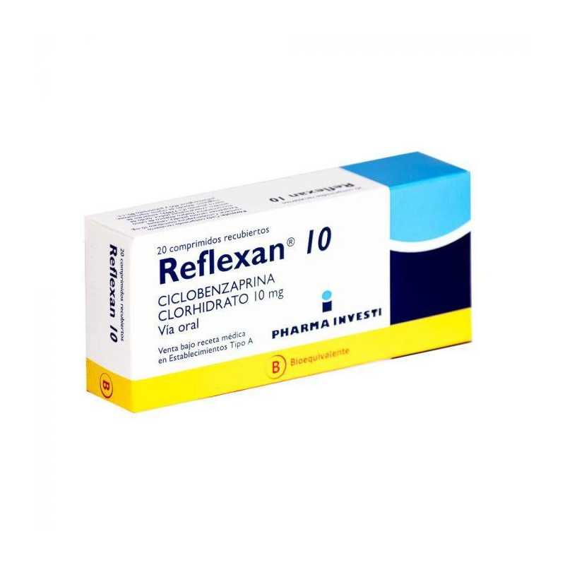 Reflexan 10 mg x 20 Comprimidos - Ciclobenzaprina