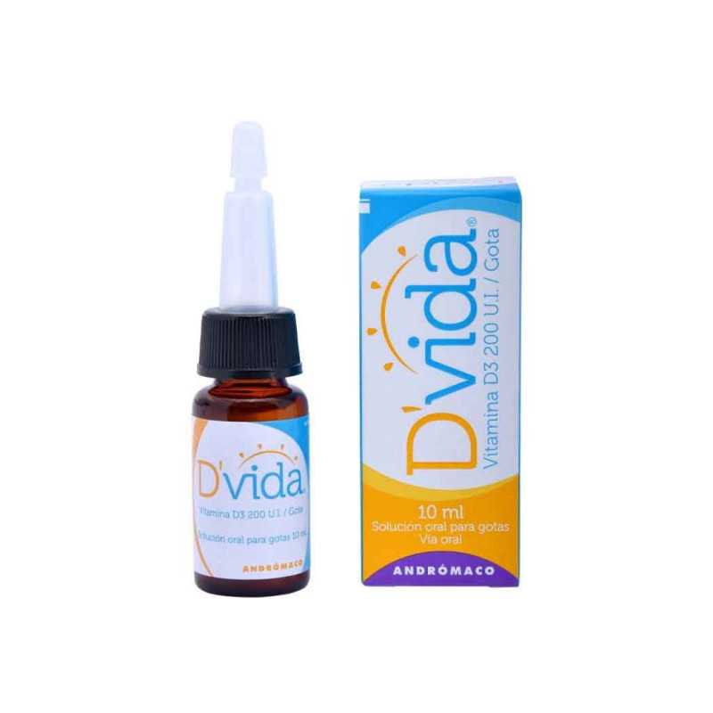 D'vida Vitamina D3 200 UI/gota Gotas 10 ml