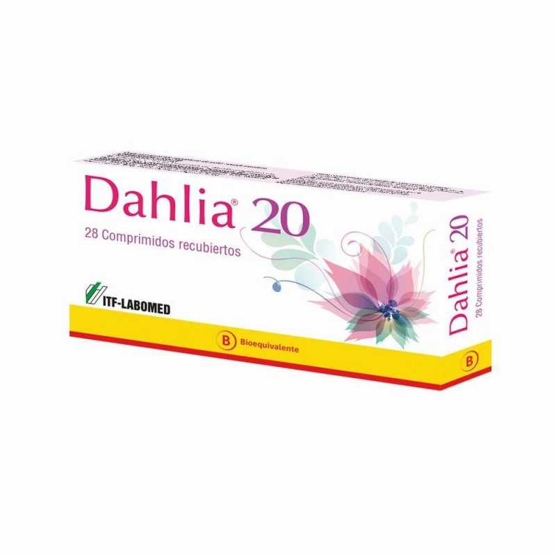 Dahlia 20 28 Comprimidos Recubiertos - Drospirenona + Etinilestradiol