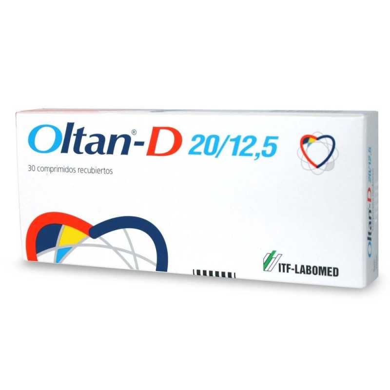 Oltan-D 20/12.5 mg x 30 Comprimidos - Olmesartán + Hidroclorotiazida