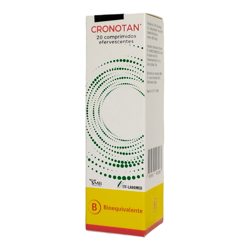 Cronotan Efervescente 37.5/325 mg x 20 Comprimidos - Tramadol + Paracetamol