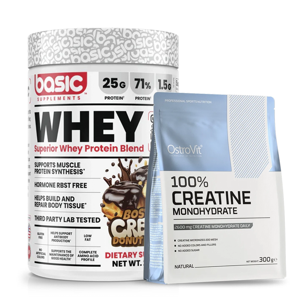 Pack Creatina Sin Sabor + Proteina Whey - Suplementos Deportivos