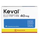 Keval 40 mg x 2 Comprimidos Recubiertos - Eletriptán