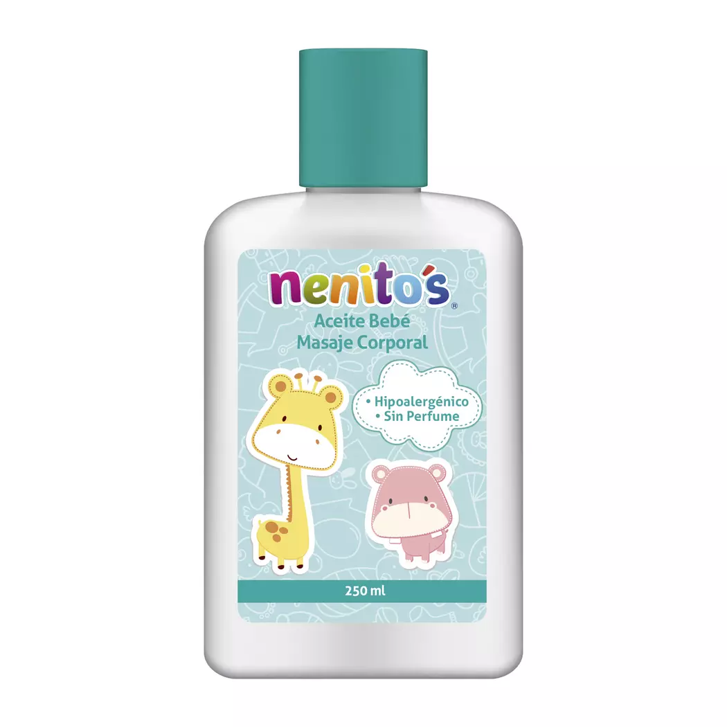 Nenito's Aceite Bebé Hipoalergénico Sin Perfume 250 ml