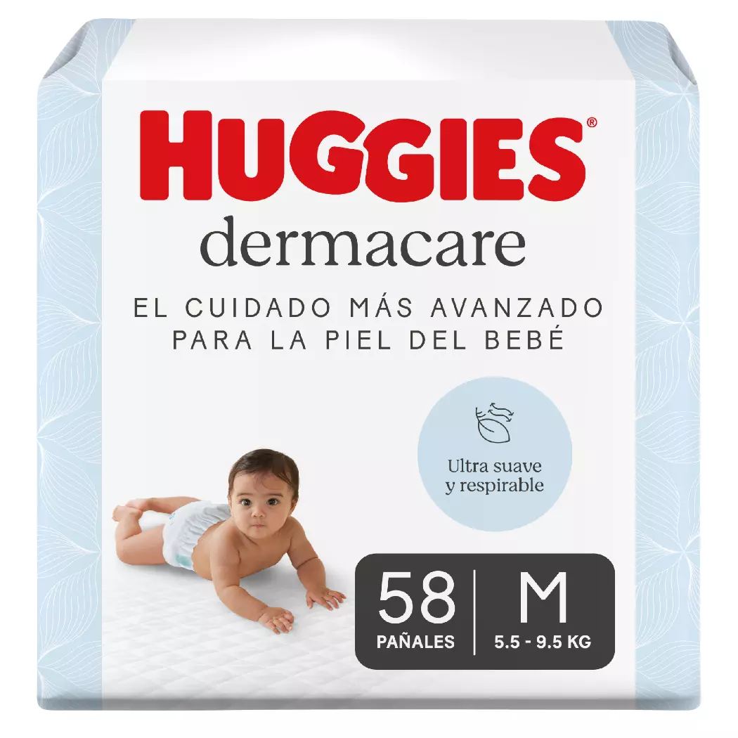 Huggies Dermacare Talla M 58 Pañales