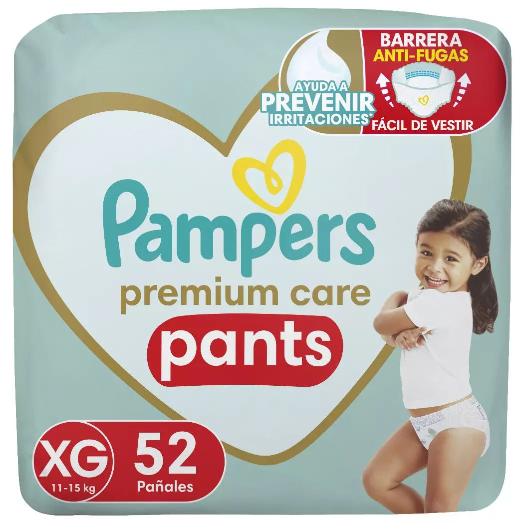 Pampers Premium Care Pants Talla XG 52 Unidades