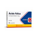 Ácido Fólico 5 mg x 30 Comprimidos - Bioequivalente ISP