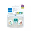 Mam Original Chupete Silicona 2-6 Meses 2 Unidades