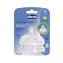 Chicco NaturalFeeling 4m+ Repuesto Tetina 2 Unidades