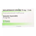 Diclofenaco Sódico 75 mg/3 ml x 5 Ampollas - Biosano