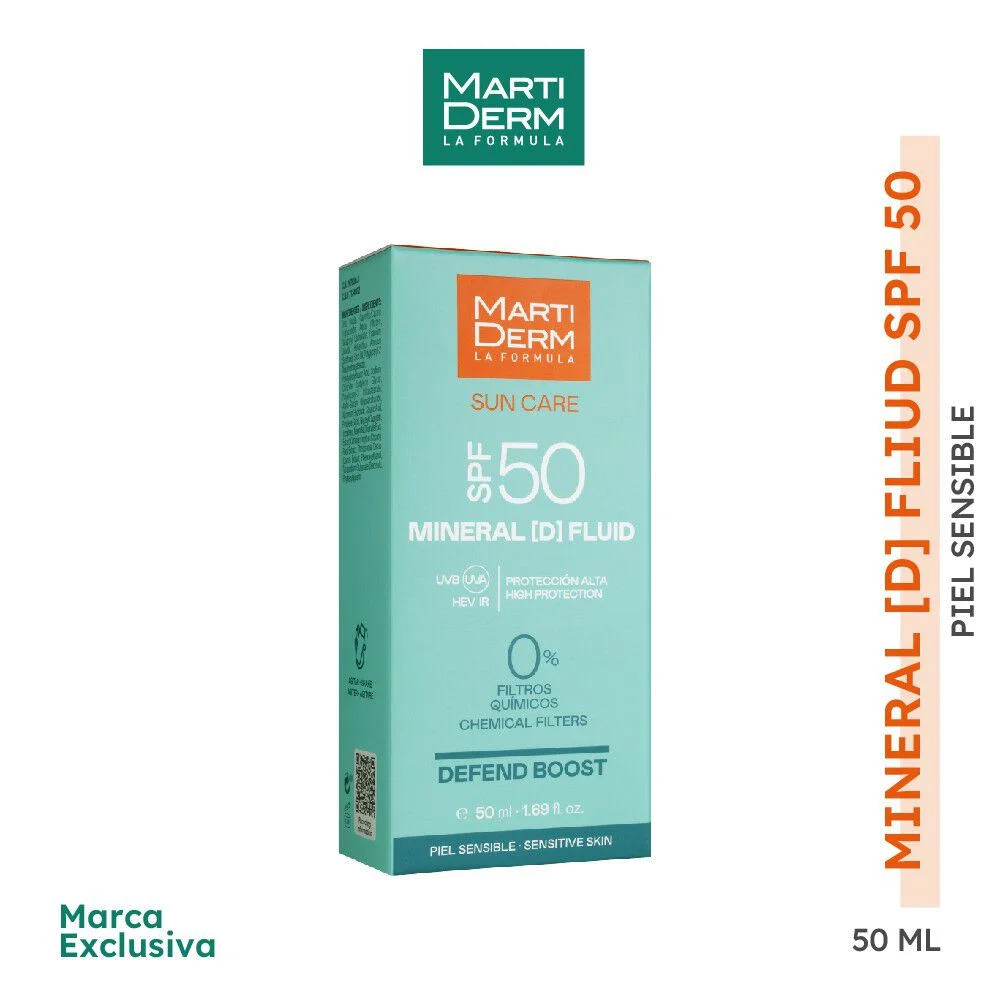 MartiDerm Mineral [D] Fluid SPF 50 50 ml - Piel Sensible