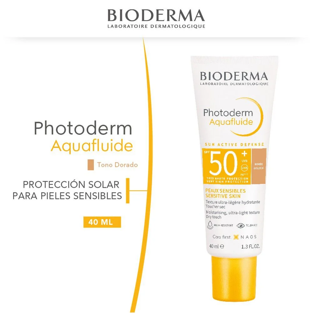 Bioderma Photoderm Aquafluide Tono Dorado SPF 50+ 40 ml
