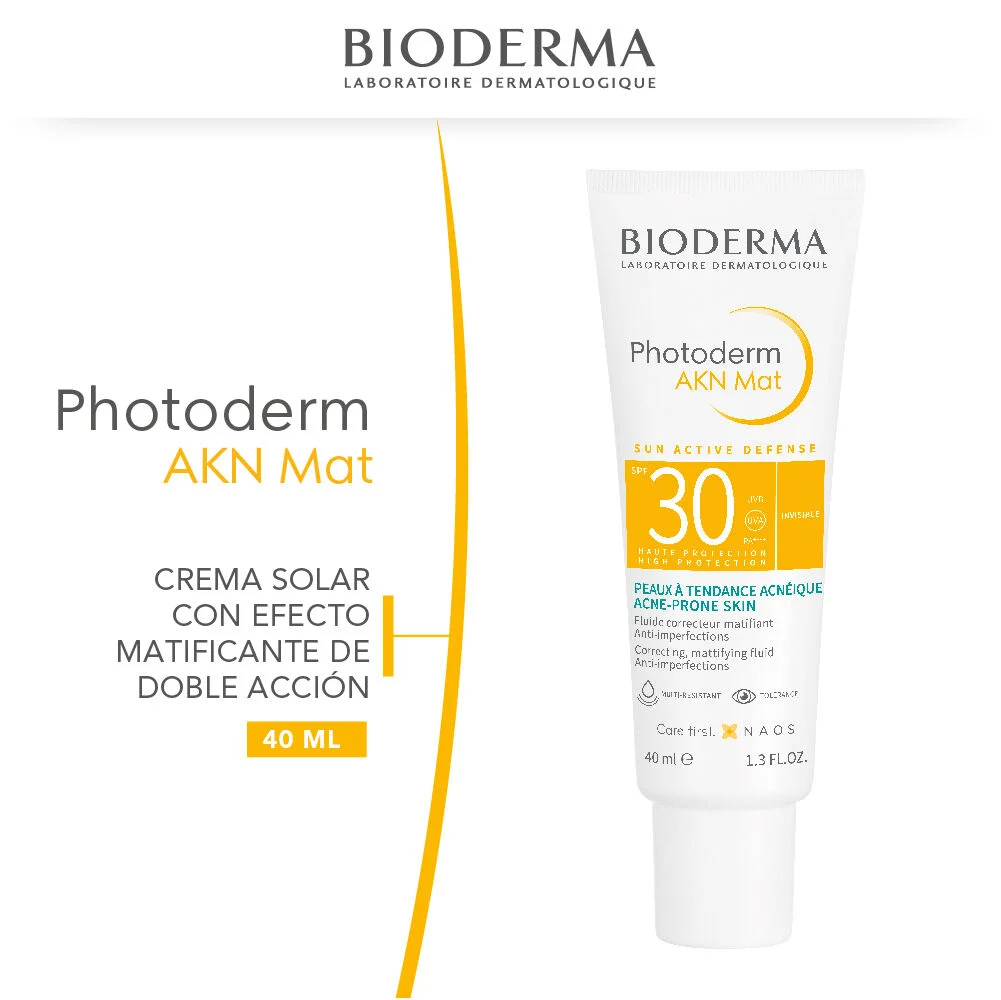Bioderma Photoderm Akn Mat SPF 30 Fluido Matificante 40 ml