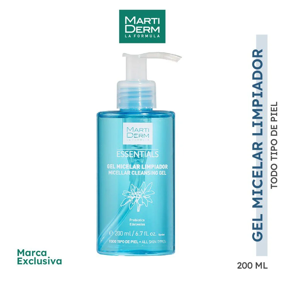 MartiDerm Essentials Gel Micelar Limpiador 200 ml