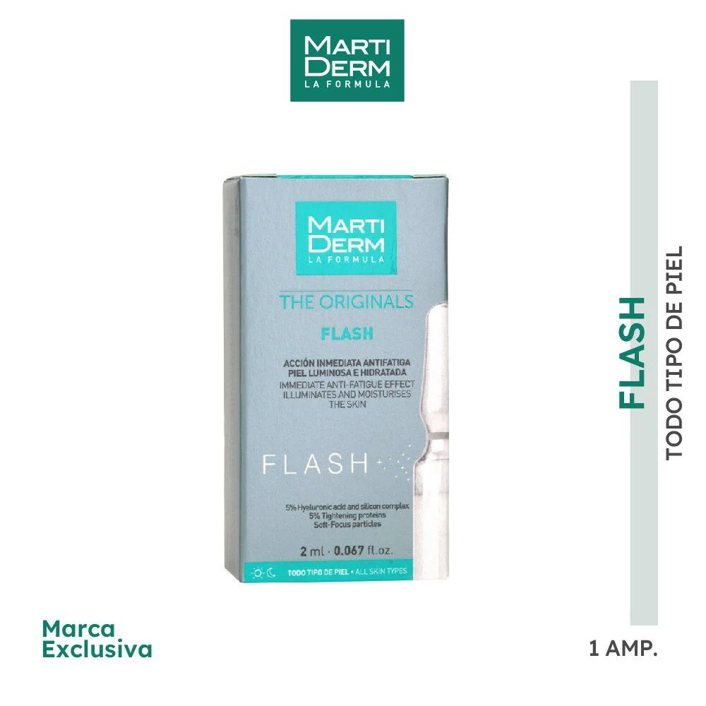 MartiDerm Flash 1 Ampolla 2 ml - Ácido Hialurónico