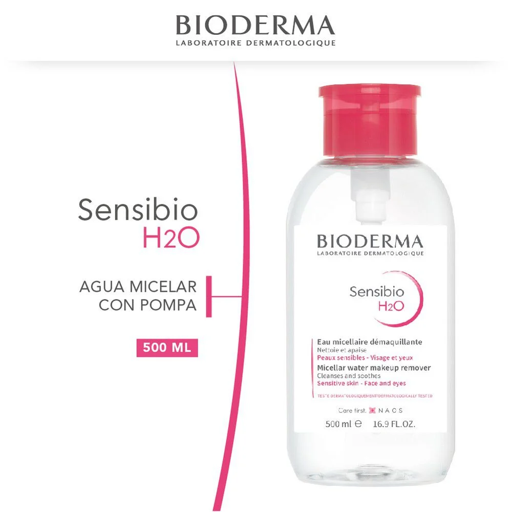 Bioderma Sensibio H2O Agua Micelar 500 ml con Pompa