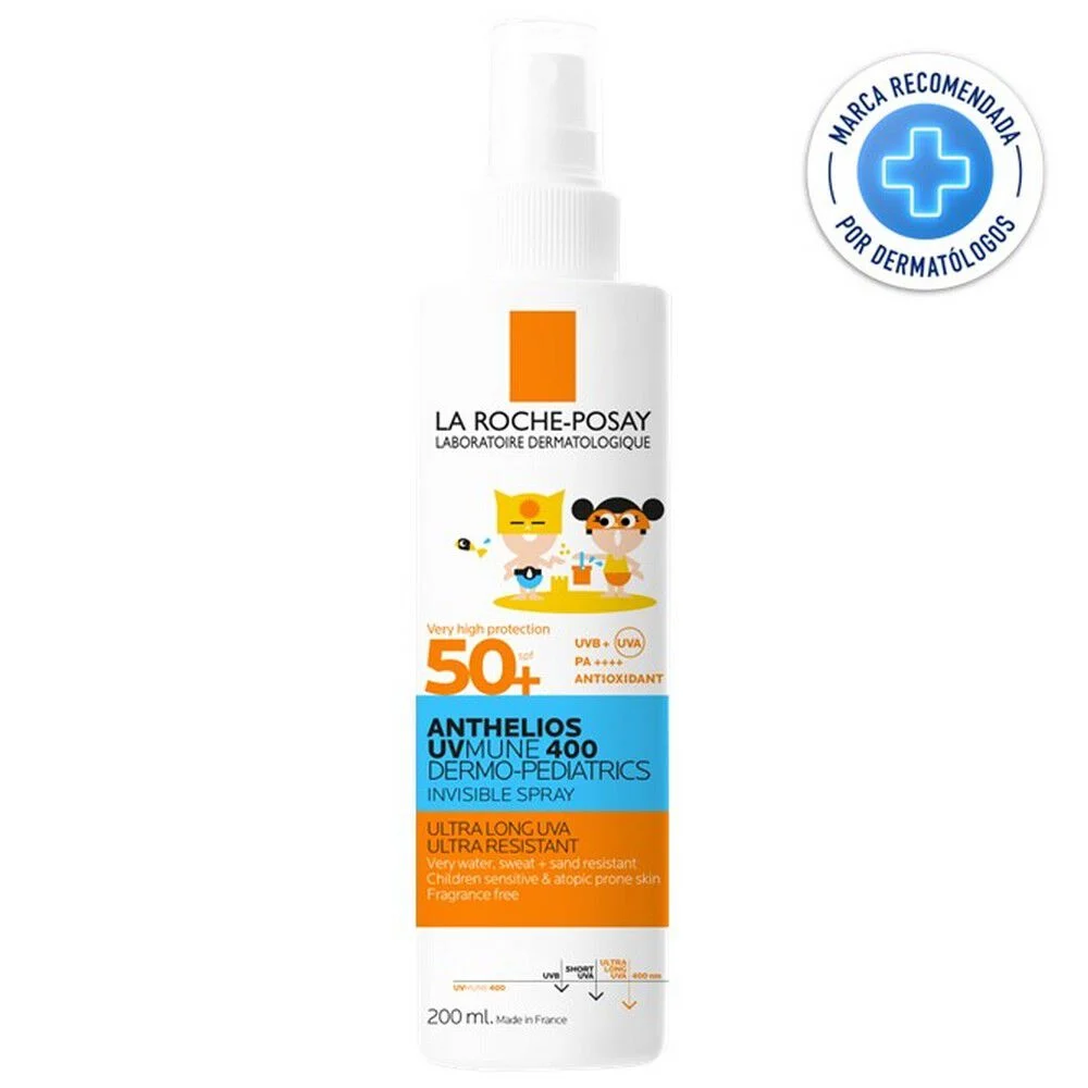La Roche-Posay Anthelios UVMune 400 Dermo-Pediatrics Invisible Spray FPS 50+ ...