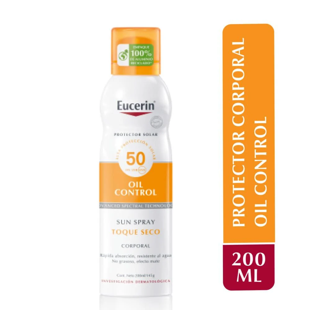 Eucerin Protector Solar Oil Control Toque Seco SPF 50 Spray 50 ml